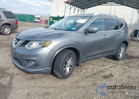 2014 Nissan Rogue Sl z USA, uszkodzony, nr VIN 5N1AT2MV2EC815217